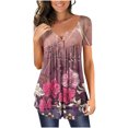 thumbnail image 1 of HKEJIAOI Chemises for Women Robe Décontractée V Cou Dentelle Manches Courtes Été Tops, 1 of 7