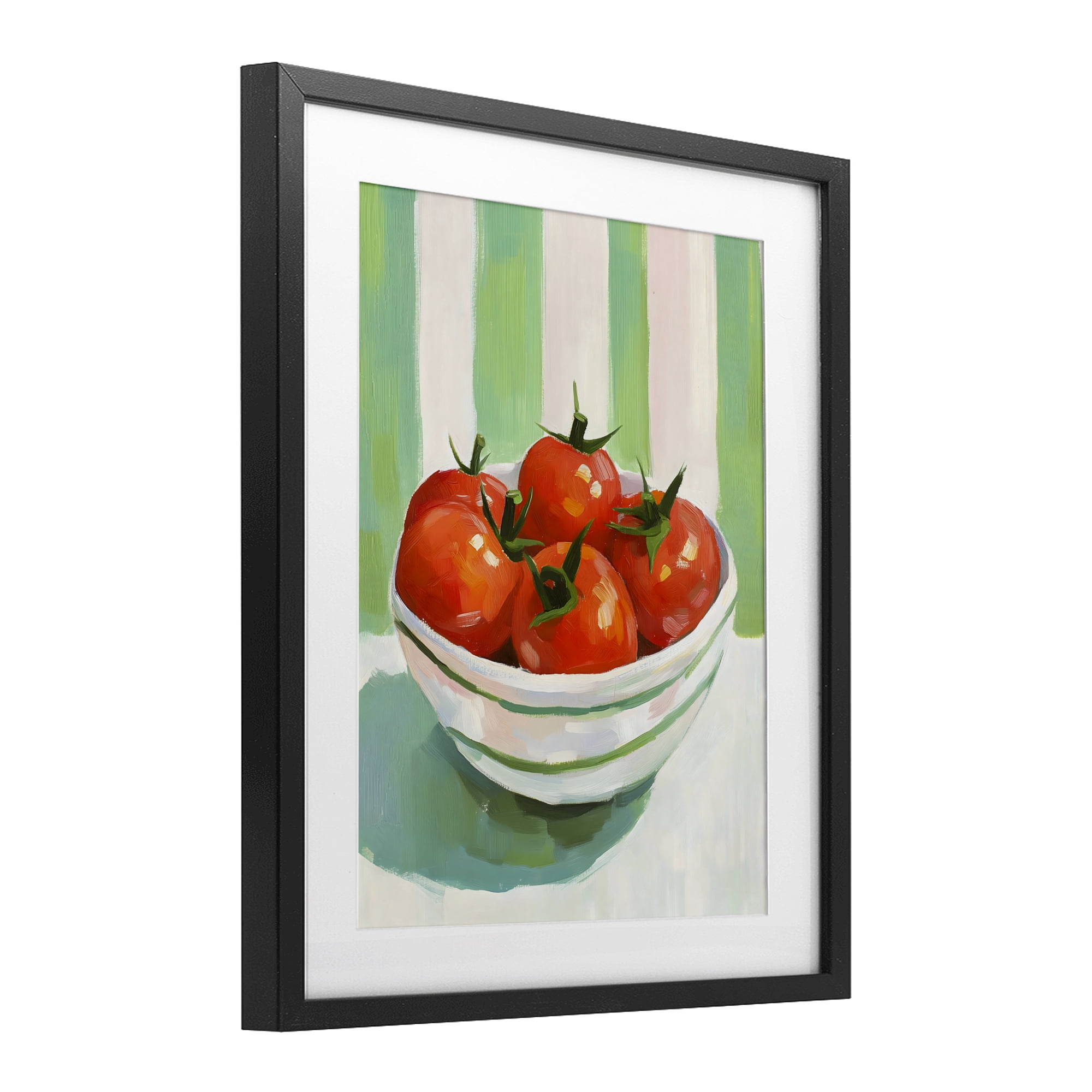 Stupell Industries Bowl of Fresh Tomatoes Black Framed Print Under Glass, design by The Prints Vibe