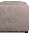 thumbnail image 5 of Avalon 35 inch Wide Contemporary Square Coffee Table Storage Ottoman in Distressed Grey Taupe Vegan Leather, 5 of 11