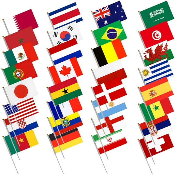 Raindrops Decorative England Flags Assorted Color 32Pcs 8.25X5.50X0.04in