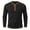 Black, variant on Guluxicc Men's Knit Shirts Button Crew Neck Long Sleeve Tops for Everyday Wear Summer Casual Outfits