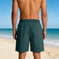 thumbnail image 4 of Timoontee Men's Lightweight Summer Beach Shorts Breathable Casual Athletic Shorts Solid Elastic Waist Shorts for Workout & Daily Wear Army Green XL, 4 of 9