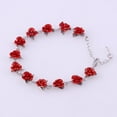 thumbnail image 5 of SmartBy Women Bracelets Red Rose Chain Decorative Delicate Valentine Hand Chain for Gifts, 5 of 8