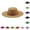 001-Brown, variant on Fedora Hat Wool Felt Wide Brim Rivet Leather Band Autumn Winter Warm Outdoor Panama Jazz Cap