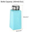 thumbnail image 2 of Uxcell 2Pcs Dispensadores de Alcohol 250ml (8.45oz) Bomba de Dispensador de Líquido con Tapa de Acero Inoxidable, Azul, 2 of 6