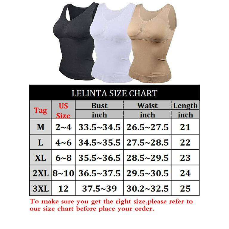 Compression Tank Top Shapewear for Women with Tummy Control Camisoles Body  Shaper Slimming Camisole Shapewear Built in Removable Padded 
