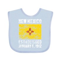 Inktastic Established January 6, 1912 New Mexico Flag Boys or Girls Baby Bib