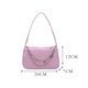thumbnail image 4 of Vintage mujer mariposa cadena PU axila bolso Casual pequeño bolso (rosa), 4 of 6