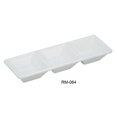 thumbnail image 1 of Yanco RM-064 Rome 3-Compartiment Dessert Plat&44; Blanc - Pack de 48, 1 of 1