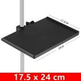 thumbnail image 1 of MYG Universal Microphone Stand Soundcard Tray Clip Holder for live Tripod Bracket, 1 of 9