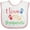 White and Pink, variant on Inktastic I Love My Grandparents Boys or Girls Baby Bib