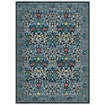 thumbnail image 4 of GlowSol 8'x10' Floral Area Rug Boho Washable Rug Non-Slip Low Pile Farmhouse Floral Carpet for Living Room Bedroom, Blue, 4 of 7