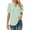 503_Green, variant on Sweet Home Farm V Neck T Shirts for Women Tops Puff Short Sleeve Shirt Pleated Floral Printed Tunic Blouse Short Sleeve Shirts for Women Beige