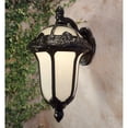 thumbnail image 6 of Special Lite Products Rose Garden F-2711-BLK-AB Medium Outdoor Top Mount Light with Alabaster Glass, 6 of 8