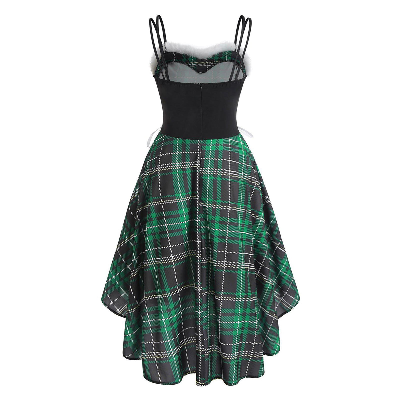 Hi Low Plaid Dress