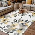 thumbnail image 2 of Fsddascl Yellow Grey Botanical Outdoor Rug for Patio/Deck/Porch, Non-Slip Large Area Rug 5 x 8 Ft, Spring Floral Birds Retro Summer Indoor Outdoor Rugs Washable Area Rugs, Camping Rug Carpet, 2 of 5