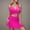 Hot Pink, variant on UTSJKR Women 2 Piece Bathing Suit Bikini Top with Cover Up Skirt Twist Front Swimsuit Top Push Up Full Coverage 2025 Swim Bra with Skirt Black XXL