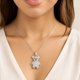 thumbnail image 4 of Collar De Osito De Peluche De Zirconia Para Mujer Plata 925, 4 of 5