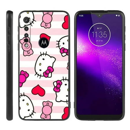 Cute Hello Kitty Phone Case for Motorola Moto G Stylus One Hyper Edge 20 Lite 30 Pro E6s One Fusion Plus S30 X30 TPU Soft Cover