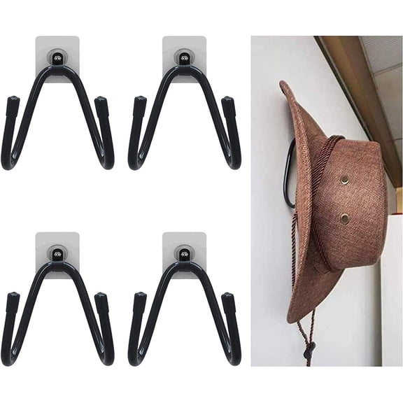 Pmsanzay Adjustable Height Coat and Hat Racks, Metal Black