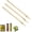 Gold, variant on 3 PCS Stainless Steel Pickle Fork, 8.6 Inch Long Handle Olive Fork, Cocktail Forks, Pickle Picker, Dessert Fruit Forks