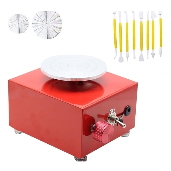 Mini Turntables Pottery Wheel Pottery Machine Electric Pottery Wheel DIY Craft Potter's Wheel Ceramic Tools Clay Tools With Tray ,Easy to Use