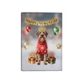 thumbnail image 2 of Happy New Year 2026 Wirehaired Pointing Griffon Holiday Balloons Party Snow Travel Passport Wallet Dog Lover PU Leather Passport Holder Cover - 13018, 2 of 5