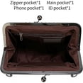 thumbnail image 5 of 2026 New Elegant Waterproof Women’s Leather Kiss-Lock Tote Handbag | Vintage Retro Style Crossbody Shoulder Bag for Daily Use, 5 of 5
