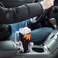 thumbnail image 4 of Yayeee 40oz Stainless Steel Tumbler with Straw and Handle Double-Wall Insulated Travel Water Bottle, Yellow Halloween Ghosts, 4 of 8