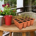thumbnail image 5 of yulier 12 Cells Seed Starter Tray, Reusable Plant Germination Tray, Silicone Nursery Pots Planting Trays Patio Garden Seedling Starter Tray for Flowers Vegetables, 5 of 5
