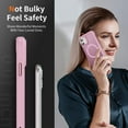 thumbnail image 5 of Dteck Magnetic Case for iPhone 12 & iPhone 12 Pro 6.1 Inch Compatible with MagSafe & Magnetic Car Phone Mount, Slim TPU Frosted Matte Protective Shockproof Phone Case Cover,Pink, 5 of 9