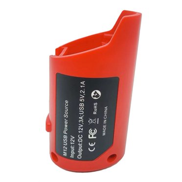 USB Power Adapter For Milwaukee M12 Batteries – Portable Charger Hub (Battery Not Included)