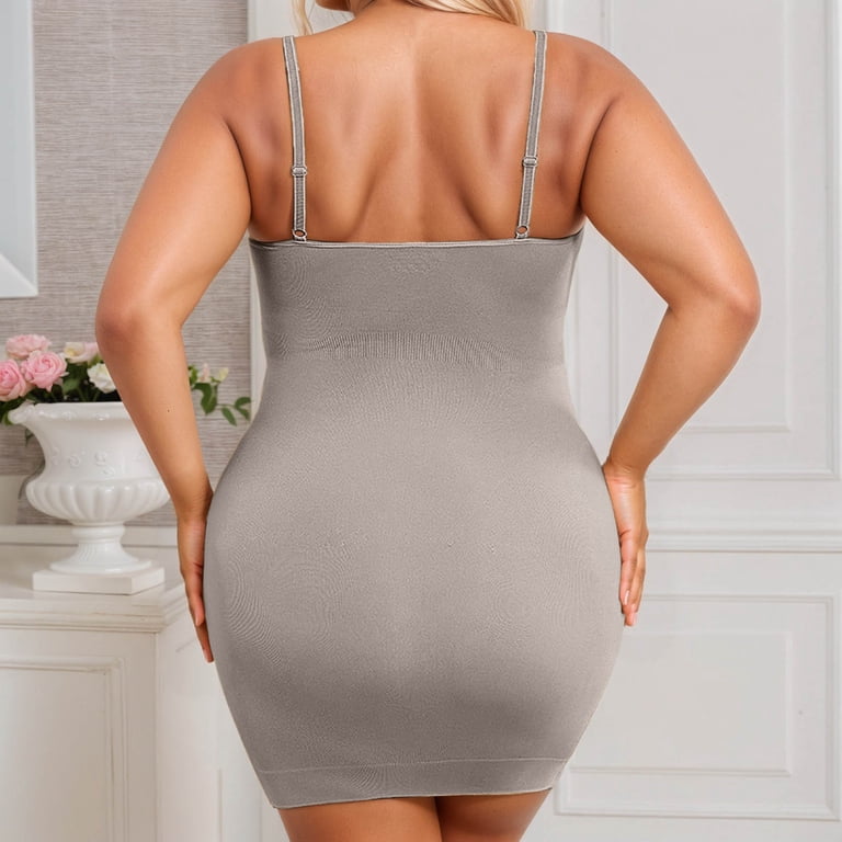 SIYUDAN Women's Plus Size Shapewear Bodysuit Seamless Lift Body Shaper Dress XXL