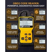 MOTOPOWER Car OBD2 Code Reader OBD2 Scanner Engine Fault Code Reader Car Diagnostic Scan Tool