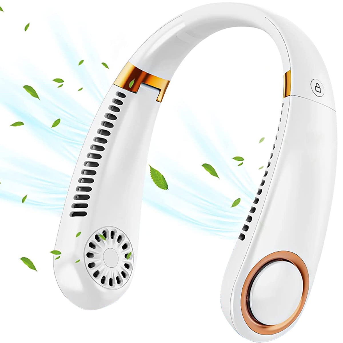 Littleduckling Portable Mini Neck Fan 4.5W 3000mAh USB Rechargeable