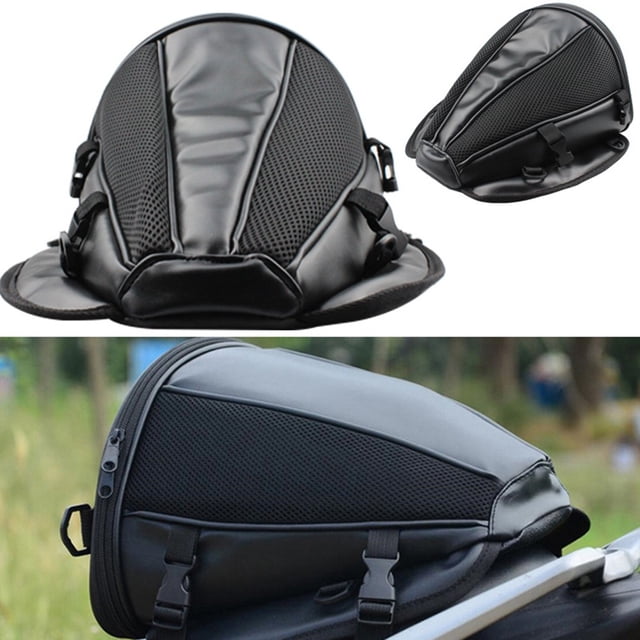BUYISI Waterproof Motorcycle Rear Seat Tail Bag Luggage Storage Backpack Shoulder Bag