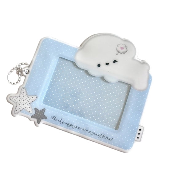 Cartoon Photocard Holders 3 inch Bus Card Protector Photocard Case with Keychain