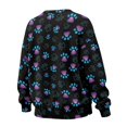 thumbnail image 5 of HELLHERO Paw Print Women Pullover Top Trendy Soft Loose Crew Neck Sweatshirt Fall Winter Long Sleeve Sweatshirt 2025 Size XXXL, 5 of 7