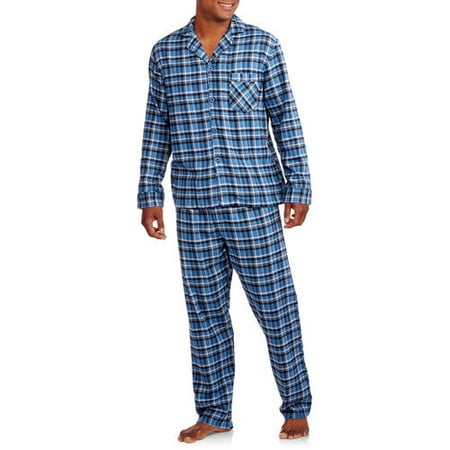 Hanes - Men's Flannel Pajama Set - Walmart.com