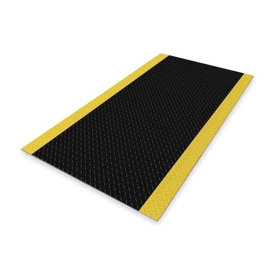 Notrax Black Switchboard Mat, 1/4 in Thick, Vinyl 831S0035BY