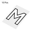 thumbnail image 3 of Uxcell Letter M Patches Iron on Heat Transfer Letters 2 Inch White Letter DIY 10 Pack, 3 of 6