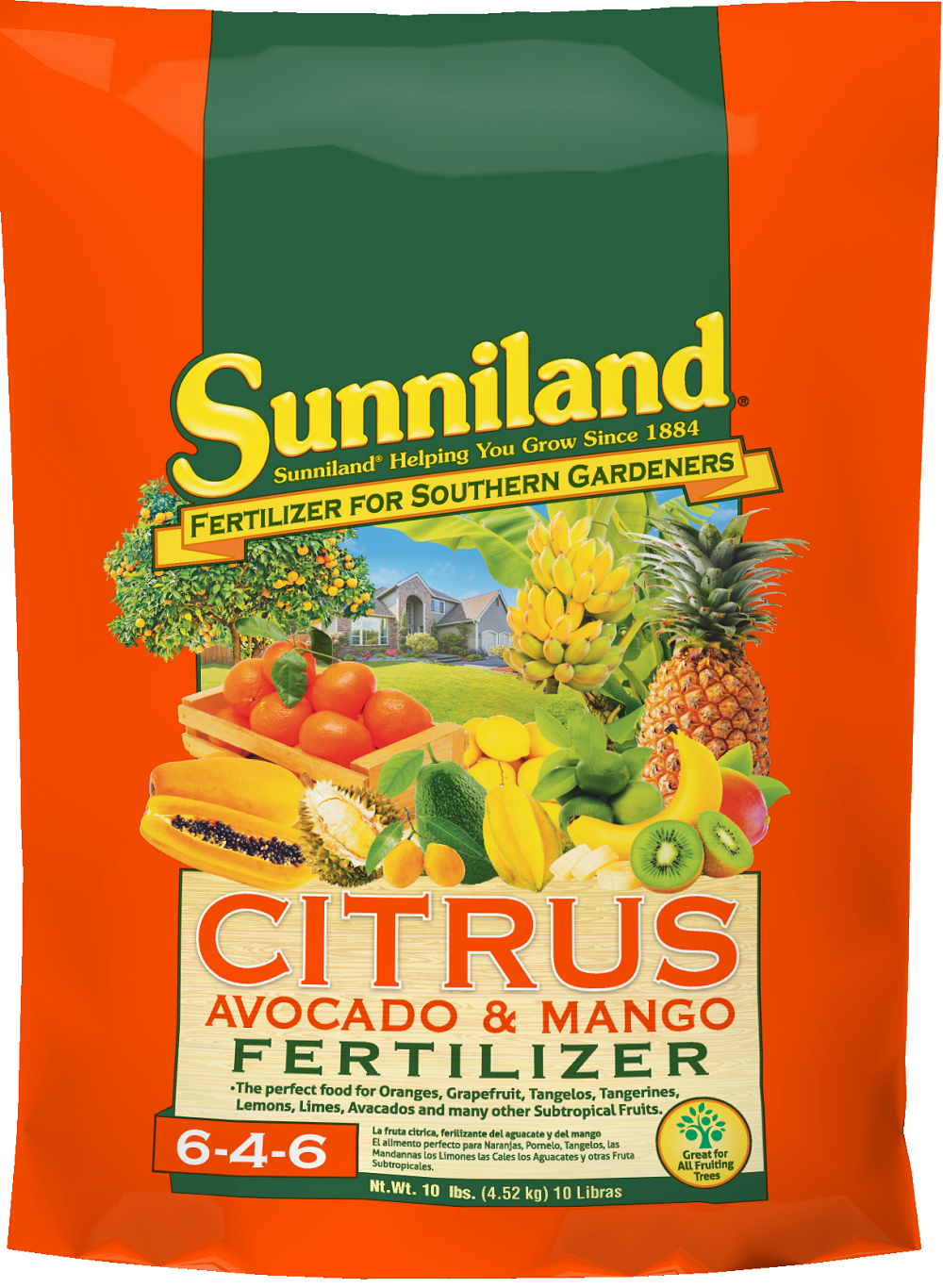 Sunniland Citrus Fertilizer, 6-4-6, 20 lb. bag