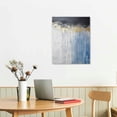 thumbnail image 2 of JRXY Blue and Gold Abstract Canvas Wall Art Modern Artwork Foil Pictures for Living Room Bedroom Home Office Decor Textured Paintings 16x20 in, 2 of 4