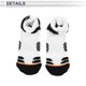 thumbnail image 5 of Calcetines de ciclismo únicos de Bargains, antideslizantes, absorbentes de sudor, antifricción, calcetines de bicicleta al aire libre, blancos y negros, talla única, neutros y universales, 1 par, 5 of 6
