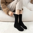 thumbnail image 3 of YITUMU 3 Pairs Women Wool Socks, Warm Wool Socks For Women, Women's Winter Thermal Socks, Womens Cozy Thick Socks, Christmas Gifts For Women Mom Wife Grandma, Size 5.5-8.5, Black, 3 of 9
