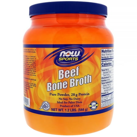 NOW Foods - Beef Bone Broth Pure Powder - 1.2