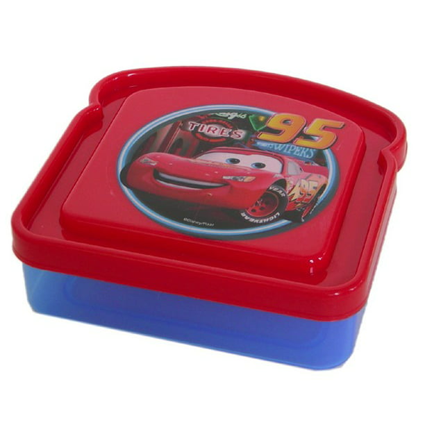 Disney Pixar CARS sandwich box - snack and lunch storage container ...