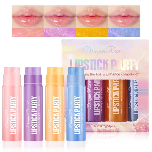 Set de Bálsamos Labiales Hidratantes Veganos Bekoeen en 4 Colores