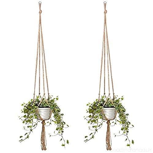 Hemp Rope New Braided Hanger Basket Horticultural Greening Flower Pot Planter Decor Hanging Rope Basket Hand Weave Drop Shipping