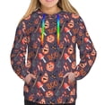 thumbnail image 4 of Hoodies for Women - halloween background holiday Comfrt Colour Drawstring Women'S Fashion Hoodies & Sweatshirts, Fall Outfits Clothes for Women 2024 Pullover with Kangaroo Pocket, 4 of 7